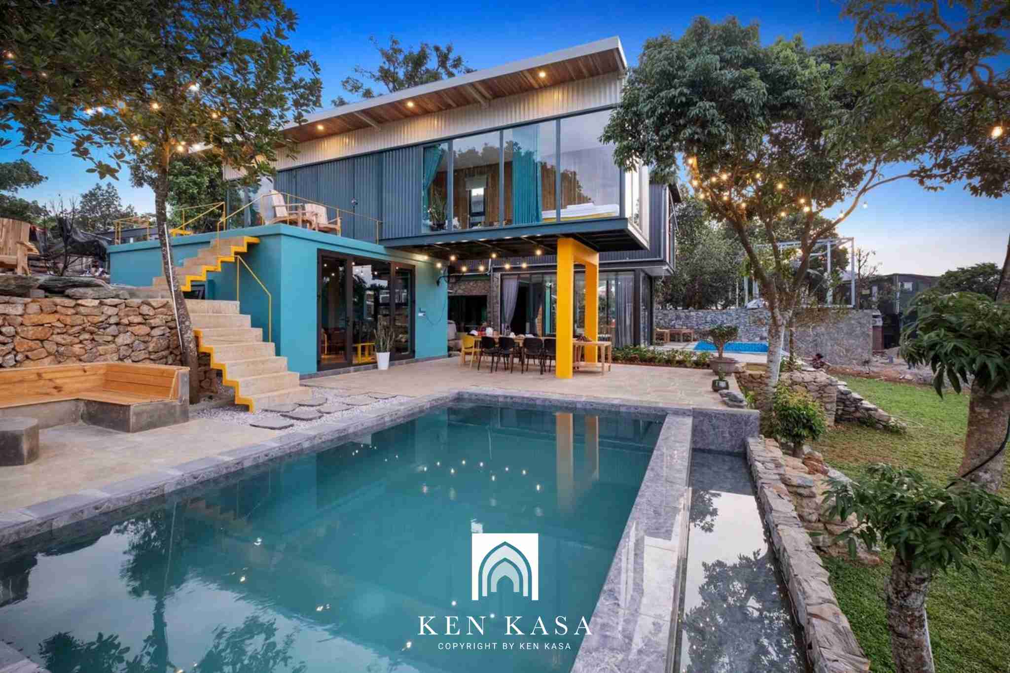 Mẫu nhà homestay 2 tầng Mia House